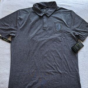 Nike Golf Men's Striped Gray Polo Shirt